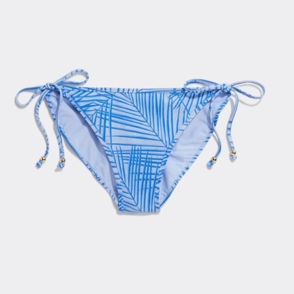 Vineyard Vines Tropical Palms String Bikini Swim Bottoms Womens XL Blue